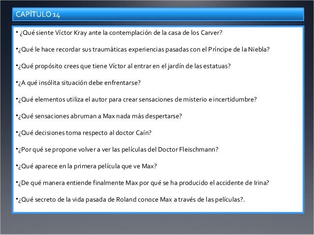 El Principe De La Niebla Pdf